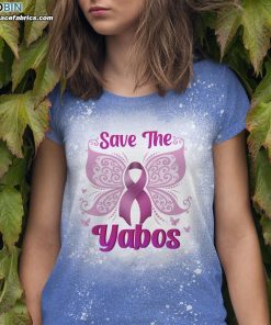 save the yabos bleached t shirt breast cancer awareness shirt 3 1rR9V