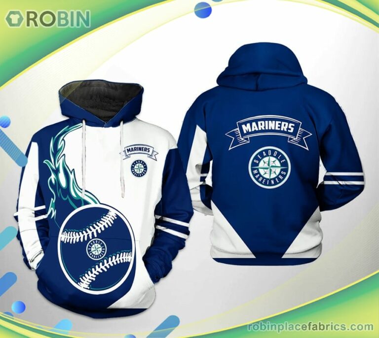 Seattle Mariners Mlb Classic 3d Printed Hoodie