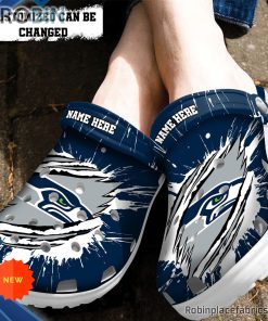 Seattle Seahawks Crocs – Personalized S.Seahawks Football Ripped Claw Clog Shoes