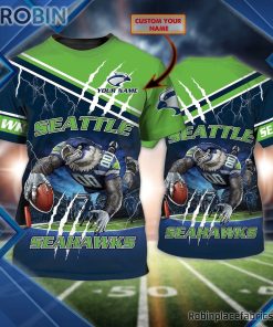 Seattle Seahawks Custom Shirt – Custom Name For Fans 3D T Shirt Seattle Seahawks Custom Shirt – Custom Name For Fans 3D T Shirt