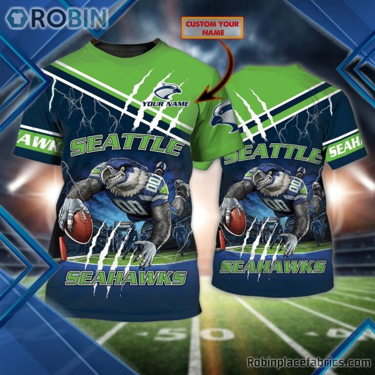 Seattle Seahawks Custom Shirt – Custom Name For Fans 3D T Shirt