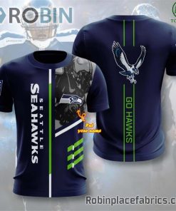 Seattle Seahawks Custom Shirt – Go Hawks 3D T Shirt Seattle Seahawks Custom Shirt – Go Hawks 3D T Shirt