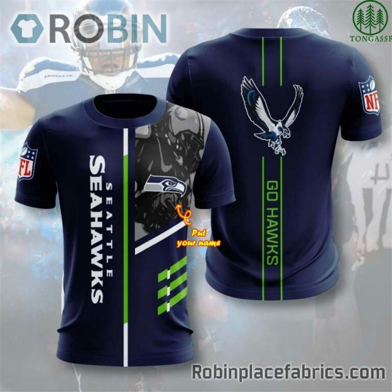 Seattle Seahawks Custom Shirt – Go Hawks 3D T Shirt