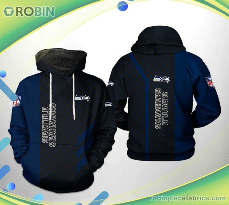 Seattle Seahawks Nfl Team Pattern Mix 3d Printed Hoodie