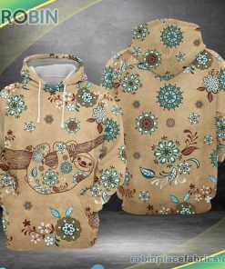 Sloth Vintage 3d Printed Hoodie