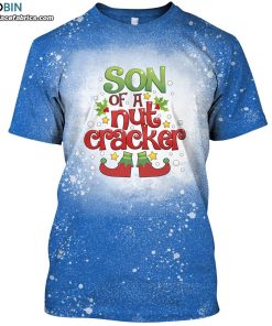 son of a nutcracker funny christmas bleached t shirt 1 zWKMc