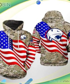 South Alabama Jaguars Ncaa Us Flag Camo Veteran 3d Printed Hoodie