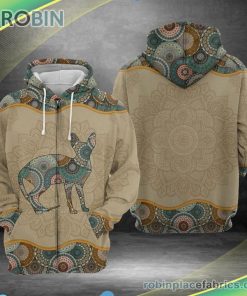 Sphynx Mandala 3d Printed Hoodie