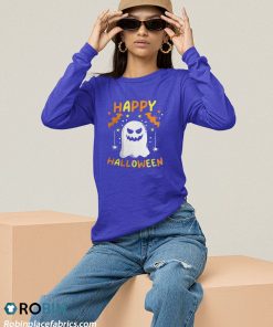 sweatshirt happy halloween ghost ommkqb