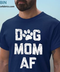 t shirt navy dog mom af xqyjwb