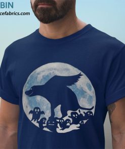 t shirt navy flying halloween dog pooping ghosts ucvmtn