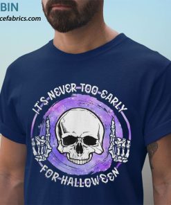 t shirt navy happy halloween costume party pumkin spooky season fall bczafz