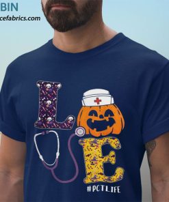 t shirt navy nurse halloween scary pumpkin costume love pct nurse voely0
