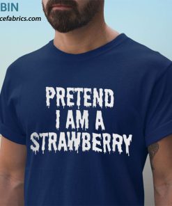 t shirt navy pretend im a strawberry funny halloween yjcib3