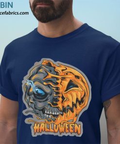 t shirt navy pumpkin halloween horror nights bub9et