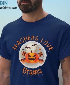 t shirt navy teachers pump kin halloween teachers love brains tqoxjk
