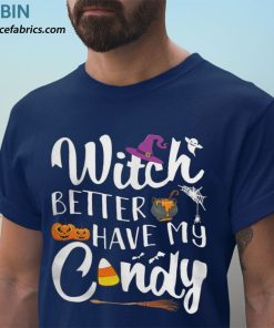 t shirt navy witch better have my candy halloween candy corn fxk87a