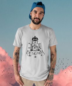 t shirt sport grey eat drink and be scary halloween lmupvf