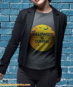 t shirt sport grey halloween is coming with spiders and bats snb5rs