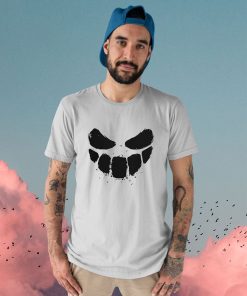 t shirt sport grey jack o lantern scary carved pumpkin face halloween nm0puf