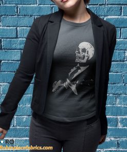 t shirt sport grey playing skull band music skeleton halloween upz6vx