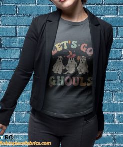 t shirt sport grey retro groovy lets go ghouls halloween ghost outfit costumes hvnb2q