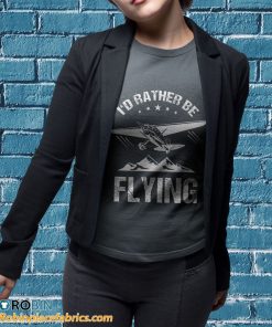 t shirt sport grey retro pilot aviation id rather be flying plane tmx4vu