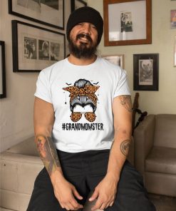 t shirt white grandmomster messy bun leopard glasses halloween wmgxly