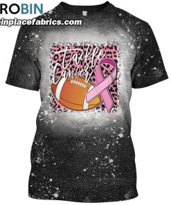 tackle breast cancer awareness leopard bleached t shirt tackle cancer football shirt 56 1GO5y