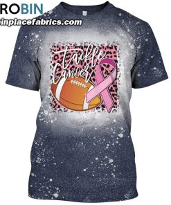 tackle breast cancer awareness leopard bleached t shirt tackle cancer football shirt 57 tdBRP