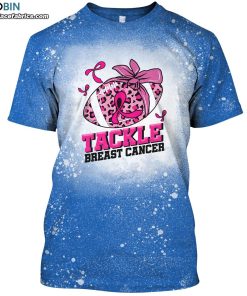 tackle breast cancer bleached t shirt breast cancer awareness bleach shirt for football lover 1 ljrVo