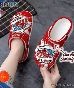 Tampa Bay Buccaneers Crocs – Personalized TB Buccaneers Football Ripped American Flag Clog Shoes