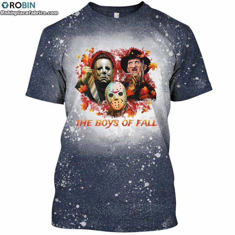 The Boys of Fall Horror Movies Characters Bleached T-Shirt