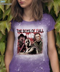 the boys of fall michael krueger voorhees bleached t shirt funny horror movie characters shirt 1 bMr0X