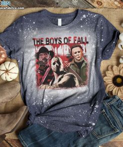 The Boys Of Fall Michael Krueger Voorhees Bleached T-Shirt – Funny Horror Movie Characters Shirt
