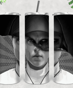 The Nun Inspired Artistic Tumbler HalloweenSkinny Tumbler