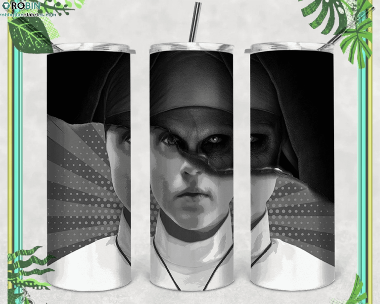 The Nun Inspired Artistic Tumbler HalloweenSkinny Tumbler