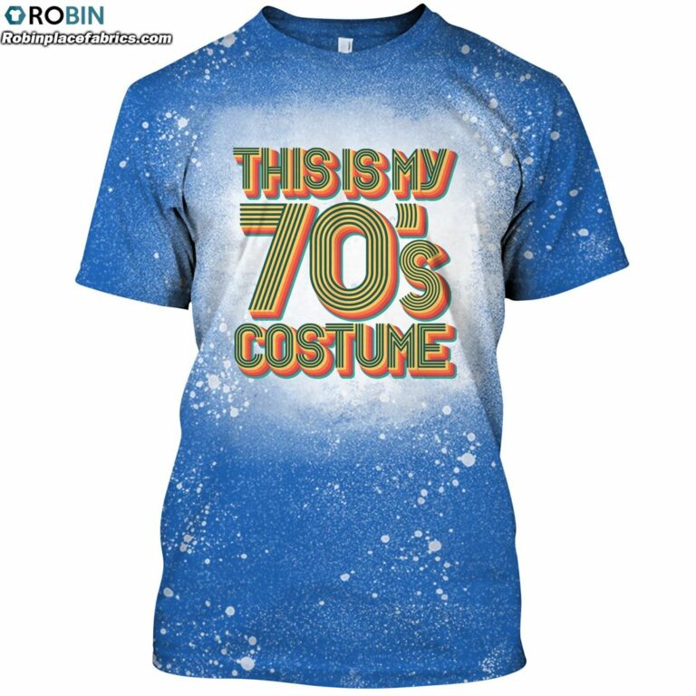 This Is My 70’s Costume Halloween Bleached T-Shirt