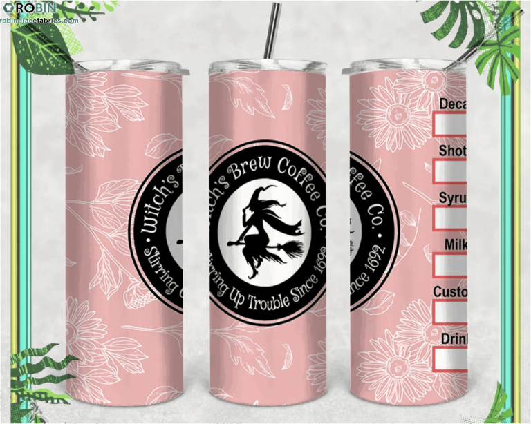 Witchs Brew Coffee Co Tumbler Skinny Tumbler Design Halloween