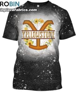 yellowstone dutton sunflower funny bleached t shirt 56 oiUXZ