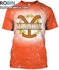 yellowstone dutton sunflower funny bleached t shirt 57 4jxnl