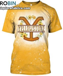 yellowstone dutton sunflower funny bleached t shirt 58 B0Cu5