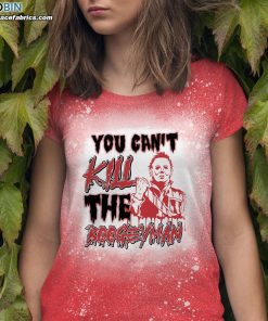 You Can’t Kill Boogeyman Halloween Scary Horror Bleached T-Shirt