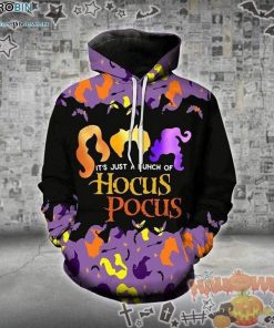 3 Witches Halloween Black Purple 3D All-Over Print Unisex Hoodie