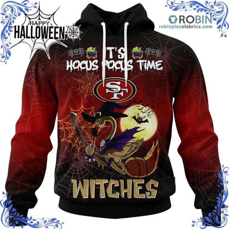 49ers NFL Halloween Jersey Falmingo Witches Hocus Pocus All Over Print – AOP Shirt