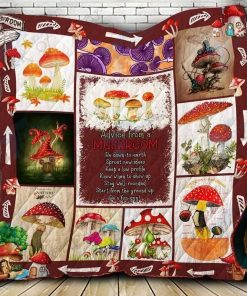 Advice From A Mushroom Premium Quilt Blanket