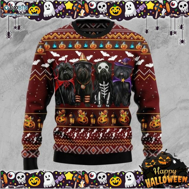 Affenpinscher Halloween Ugly Sweater