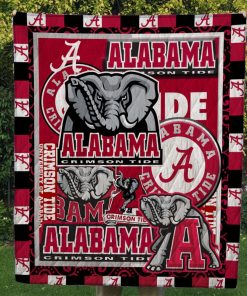 Alabama Crimson Quilt Blanket