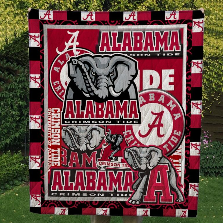Alabama Crimson Quilt Blanket