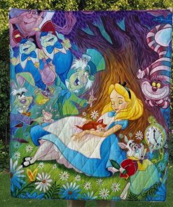 Alice In Wonderland Quilt Blanket #1